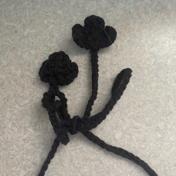 Bikini Lab ASOS Black Handmade Crochet Whimsigoth Festival Coastal Cowgirl… - Picture 5 of 7